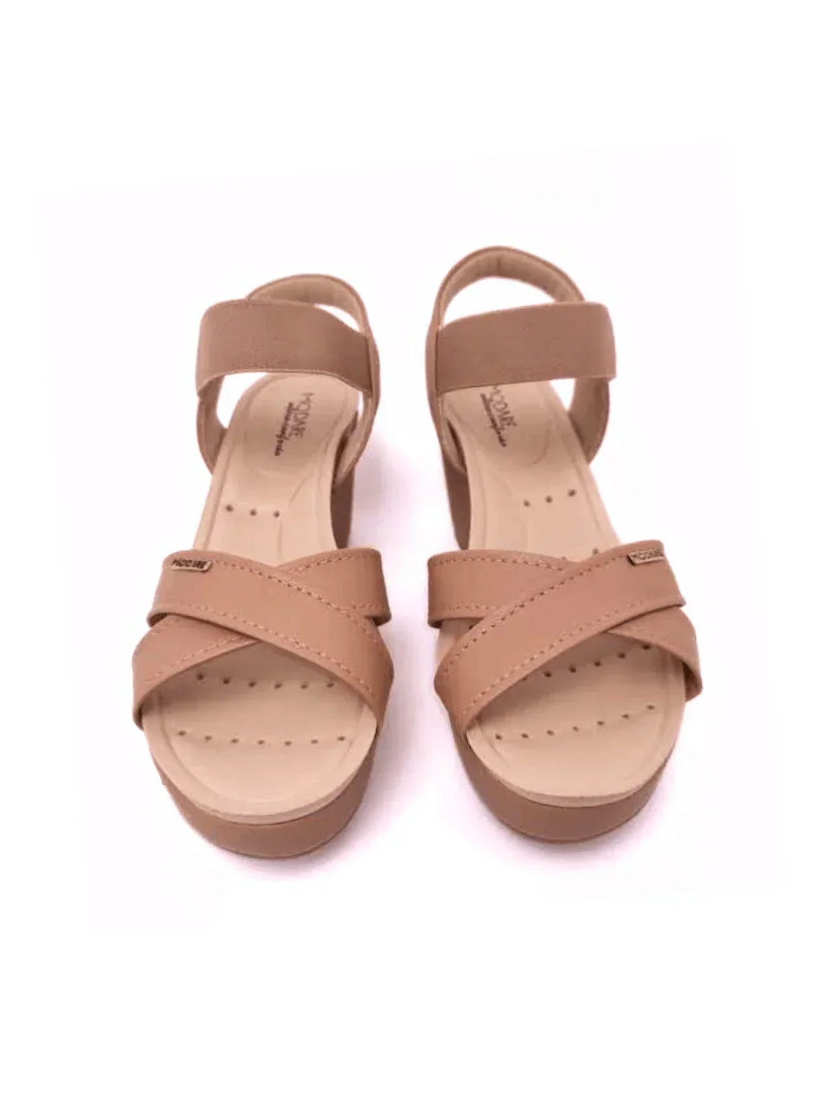 Sandalia Anabela Salto Grosso Plataforma Modare Feminina Ortopédica