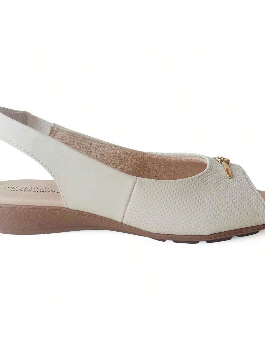 Sandália Baixa Leve Modare Ultra Conforto Elástico Pés Secos