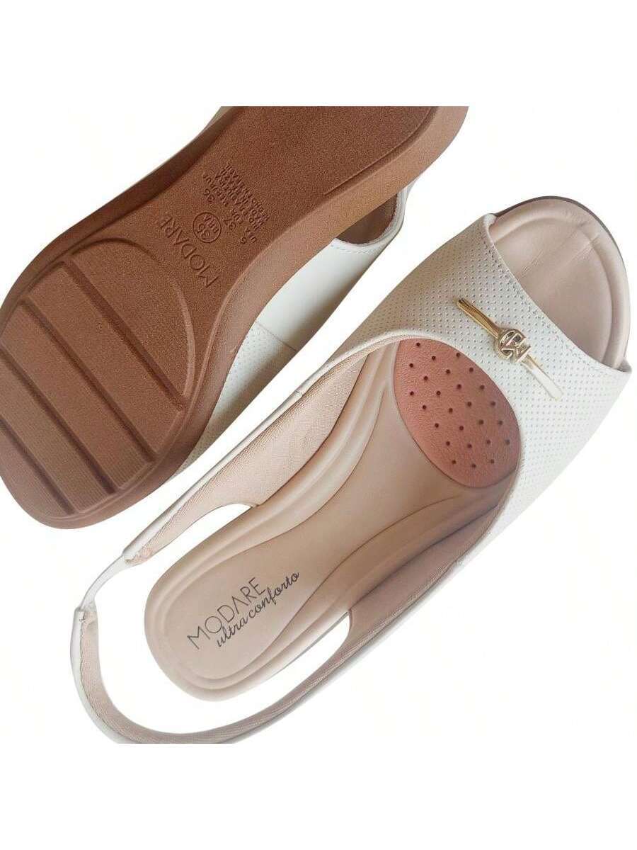 Sandália Baixa Leve Modare Ultra Conforto Elástico Pés Secos