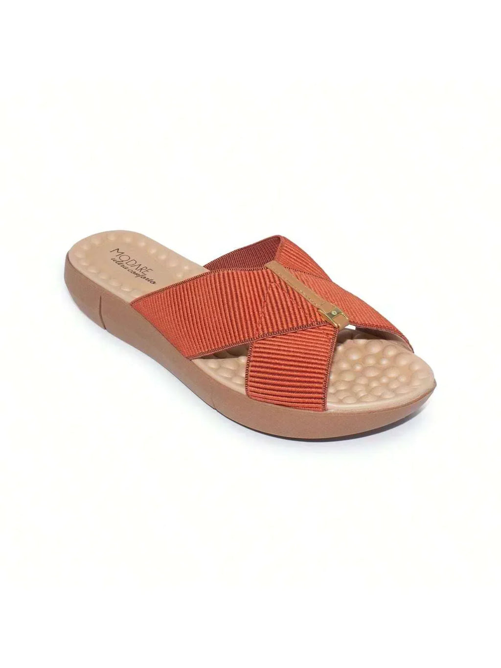 Modare Tamanco Modare Feminino Elástico Canelado/Napa Sense Flex