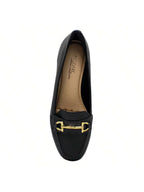 Sapato Modare Feminino Napa Floather Salto Anabela Enfeite