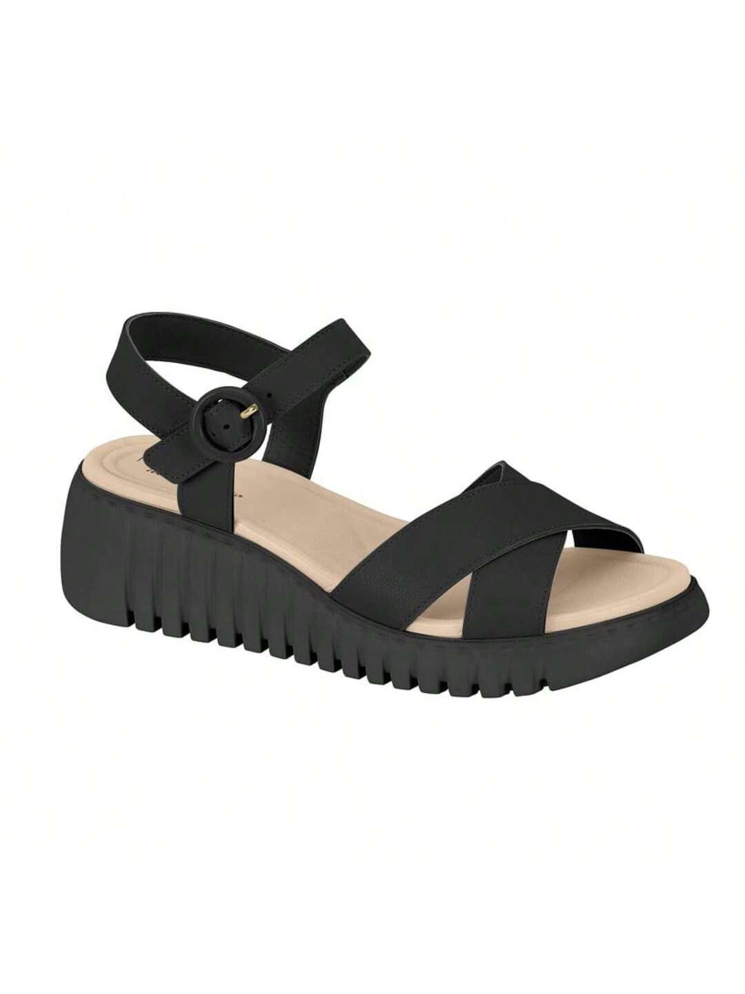 Modare Sandalia Feminina Modare Salto Baixo Anabela