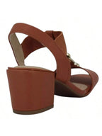 Sandália Modare Salto Bloco Com Elástico E Pedraria Look Feminino