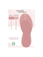 Modare Chinelo Ortopédico Modare Com Esfera Massageadora e Tecido Knit Feminino