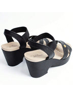 Modare Sandália Modare Anabela Salto Grosso Plataforma Ortopédica