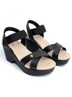 Modare Sandália Modare Anabela Salto Grosso Plataforma Ortopédica