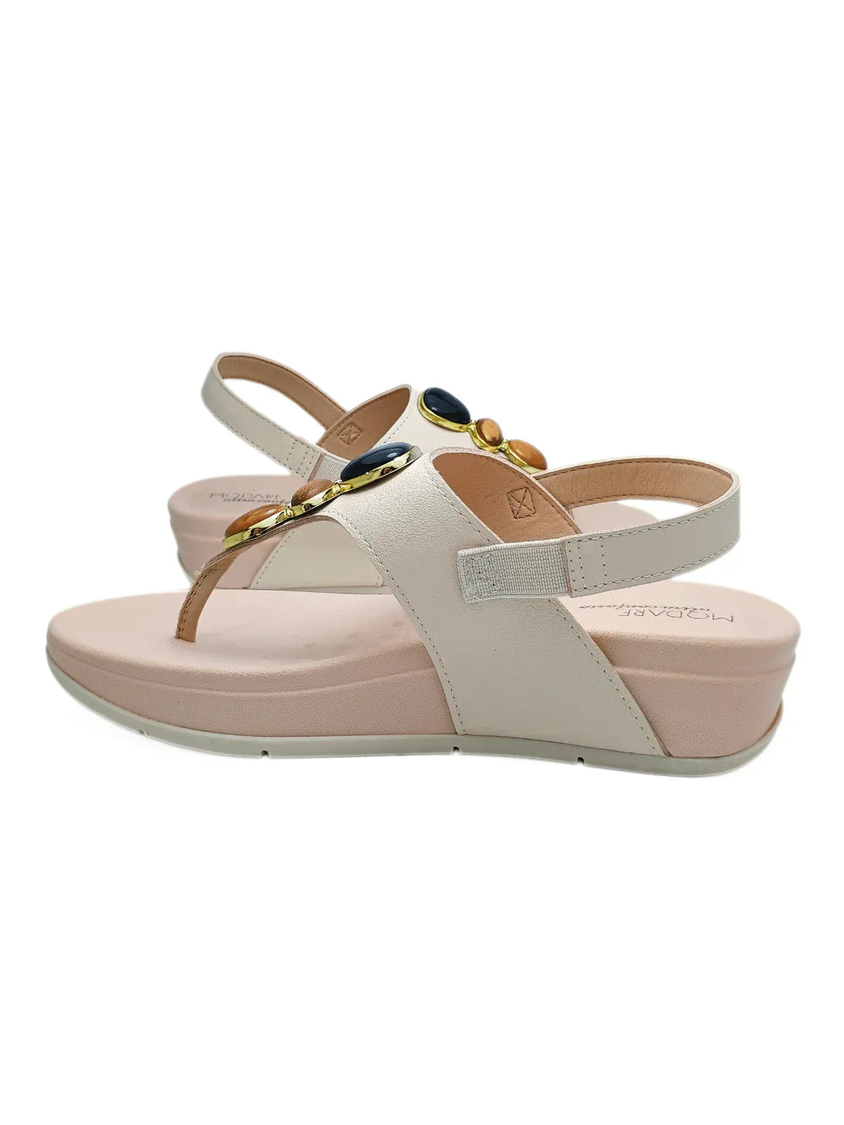 Modare Sandália Ortopédica Feminina Modare Ultraconforto Fascite Esporão Aplique Pedrarias