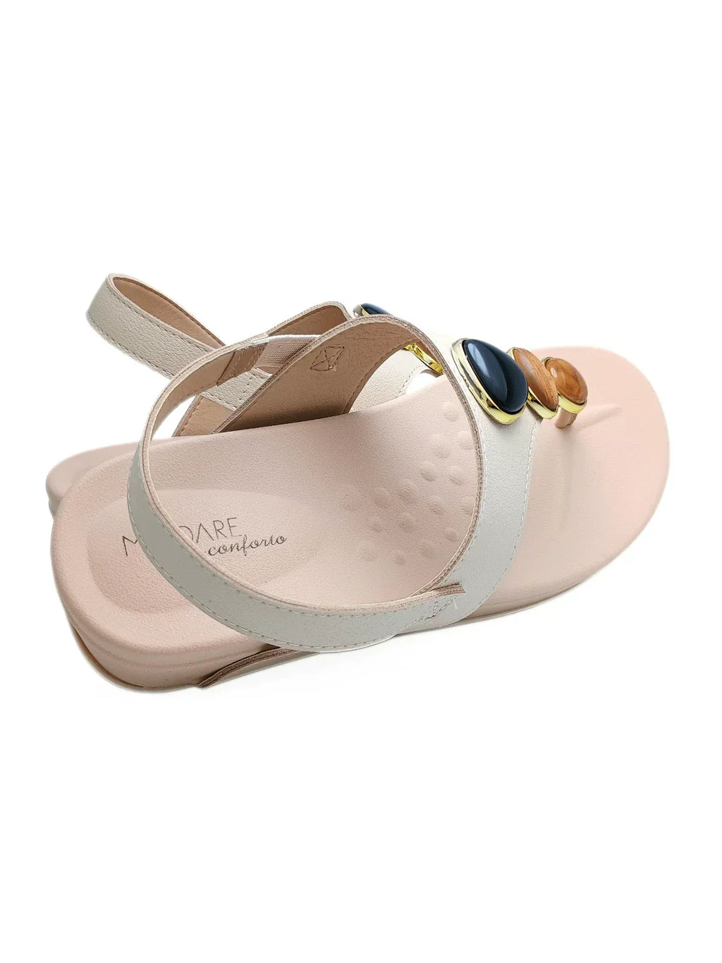 Modare Sandália Ortopédica Feminina Modare Ultraconforto Fascite Esporão Aplique Pedrarias