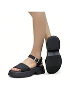 Sandalia Modare Ultraconforto Feminina Plataforma Fivela