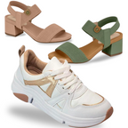 Kit Especial Modare - Tênis Ortopédico + Sandália Fácil Calce [PAGUE 1 LEVE 2]